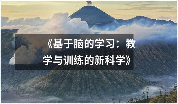 《基于脑的学习：教学与训练的新科学》