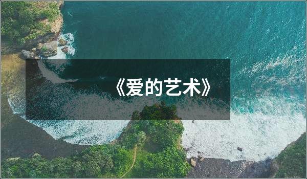 《爱的艺术》